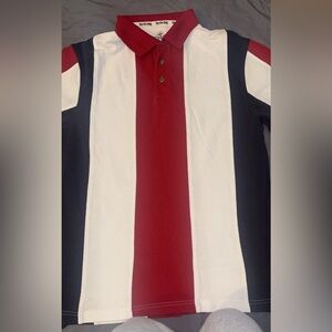 Bass Pro Shops Red, White, and Blue Polo Shirt